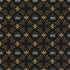 seamless damask pattern - Royal