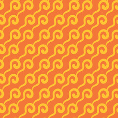 seamless pattern with circles - orange