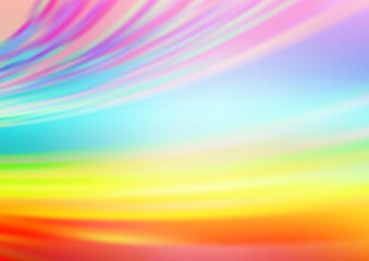Obraz premium Light Multicolor, Rainbow vector blurred and colored background.