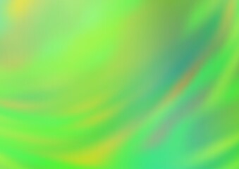 Obraz premium Light Blue, Green vector blurred shine abstract background.