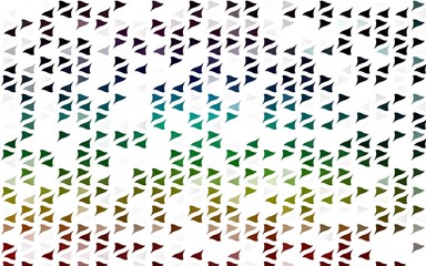 Light Multicolor, Rainbow vector template with crystals, triangles.