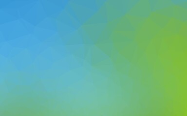 Light Blue, Green vector blurry triangle texture.