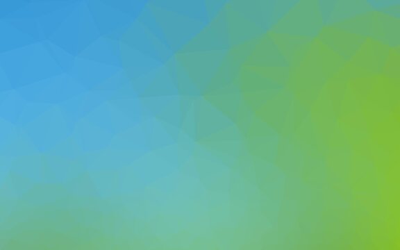 Light Blue, Green vector blurry triangle texture.