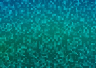 Light BLUE vector template with crystals, rectangles.