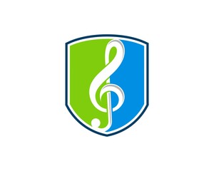 Protection Shield with music note inside