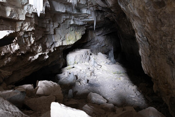 inside of a cave