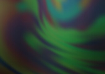 Fototapeta premium Dark Green vector blurred bright background.