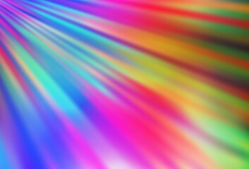 Light Multicolor, Rainbow vector texture with colored lines.