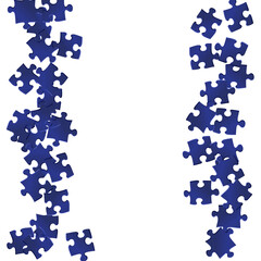 Game mind-breaker jigsaw puzzle dark blue pieces 