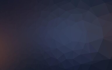 Obraz premium Dark BLUE vector polygon abstract backdrop.