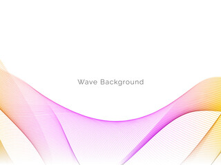 Smooth stylish colorful wave background