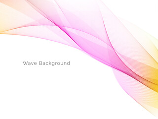 Smooth stylish colorful wave background