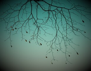 background with tree and leaves