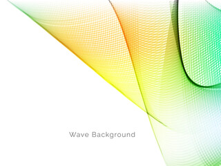 Smooth stylish colorful wave background