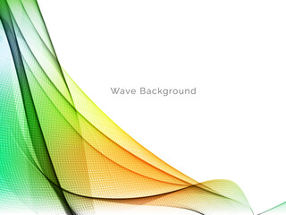 Smooth stylish colorful wave background