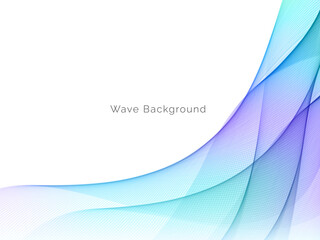 Abstract background with colorful flowing wave design