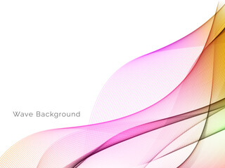 Smooth stylish colorful wave background