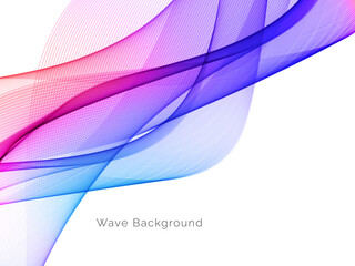 Abstract background with colorful flowing wave design