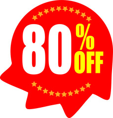 Percentage off sale tag, Banner design template vector illustration