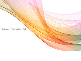 Abstract background with colorful flowing wave design