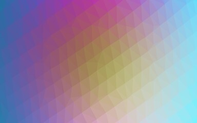 Light Multicolor, Rainbow vector triangle mosaic texture.