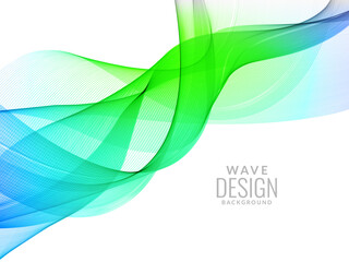 Abstract background with colorful flowing wave design