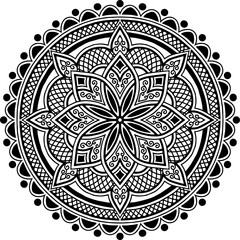 Mandala Pattern Stencil doodles sketch - 384490975