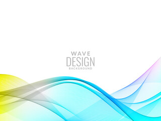Attractive modern wave concept decorative background