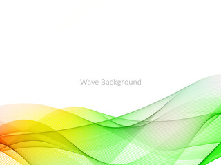 Smooth stylish colorful wave background