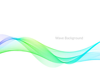 Smooth stylish colorful wave background