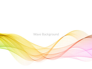 Abstract background with colorful flowing wave design