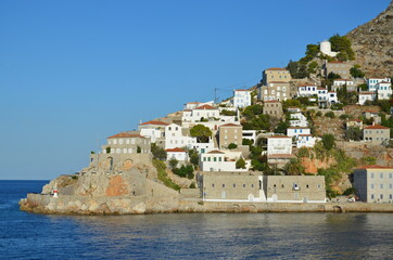 natural landscape of Hydra island in Greece