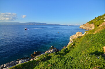 Fototapeta premium natural landscape of Hydra island in Greece