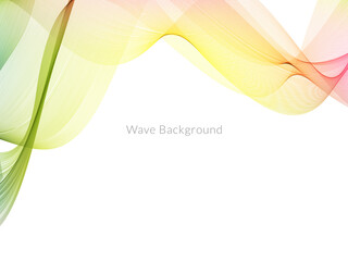 Smooth stylish colorful wave background