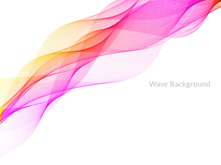 Abstract background with colorful flowing wave design