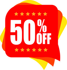 Percentage off sale tag, Banner design template vector illustration