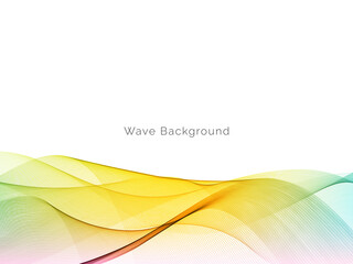 Attractive modern wave concept decorative background