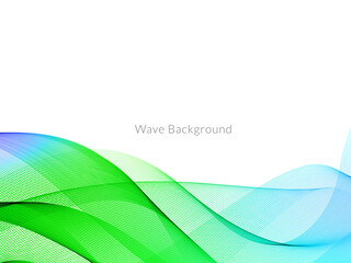 Smooth stylish colorful wave background