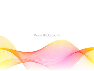 Smooth stylish colorful wave background