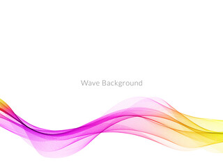 Smooth stylish colorful wave background