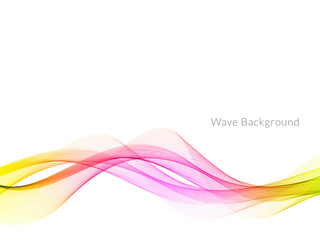Smooth stylish colorful wave background
