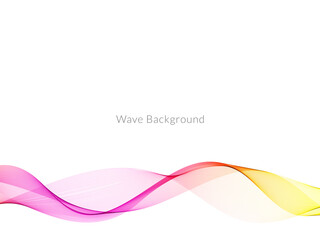 Smooth stylish colorful wave background