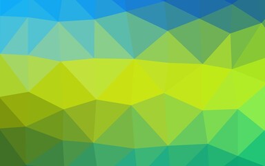 Fototapeta na wymiar Light Blue, Yellow vector polygonal template.