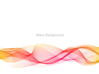 Decorative background with colorful wave design