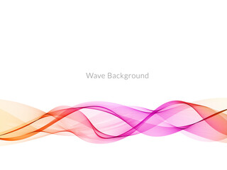Smooth stylish colorful wave background