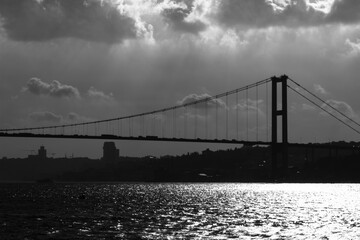 Bosphorus Bridge silhouette