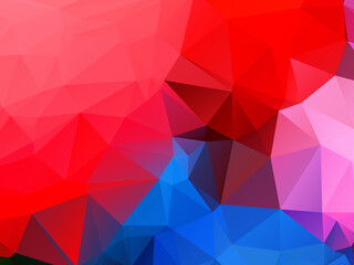 Abstract polygonal triangles colorful background