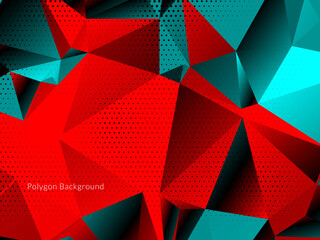 Abstract colorful triangular geometric crystal background
