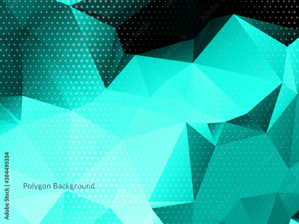 Wall mural modern colorful geometric polygon background