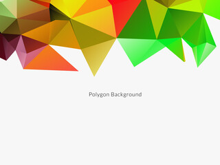 Abstract colorful triangular geometric crystal background